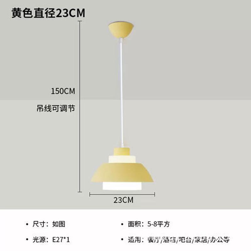 现代简约亚克力灯具奶茶饭店铺火锅吧台灯商用餐厅灯单头餐厅吊灯