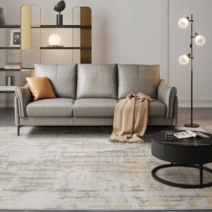 高级中古风地毯客厅沙发茶几毯简约现代北欧卧室床边家用满铺港龙