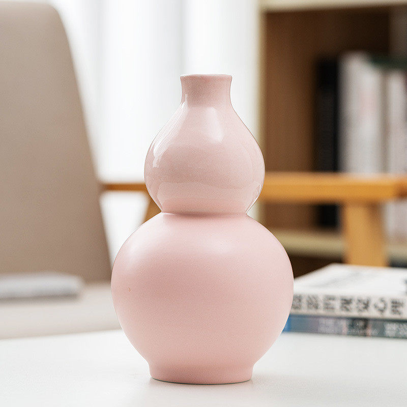 现代简约电视柜葫芦陶瓷花瓶居家创意装饰陶瓷摆件水培栽花容器