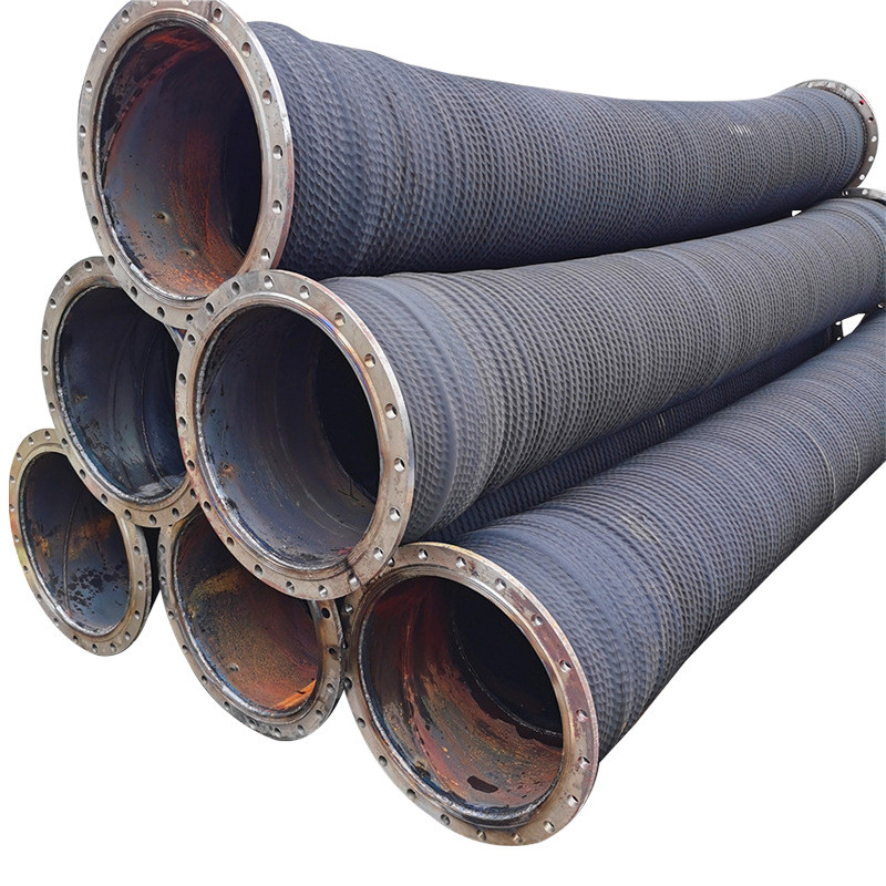 井上输排油钢丝胶管黑色大口径水泵配套橡胶管钢丝排灌农业胶管