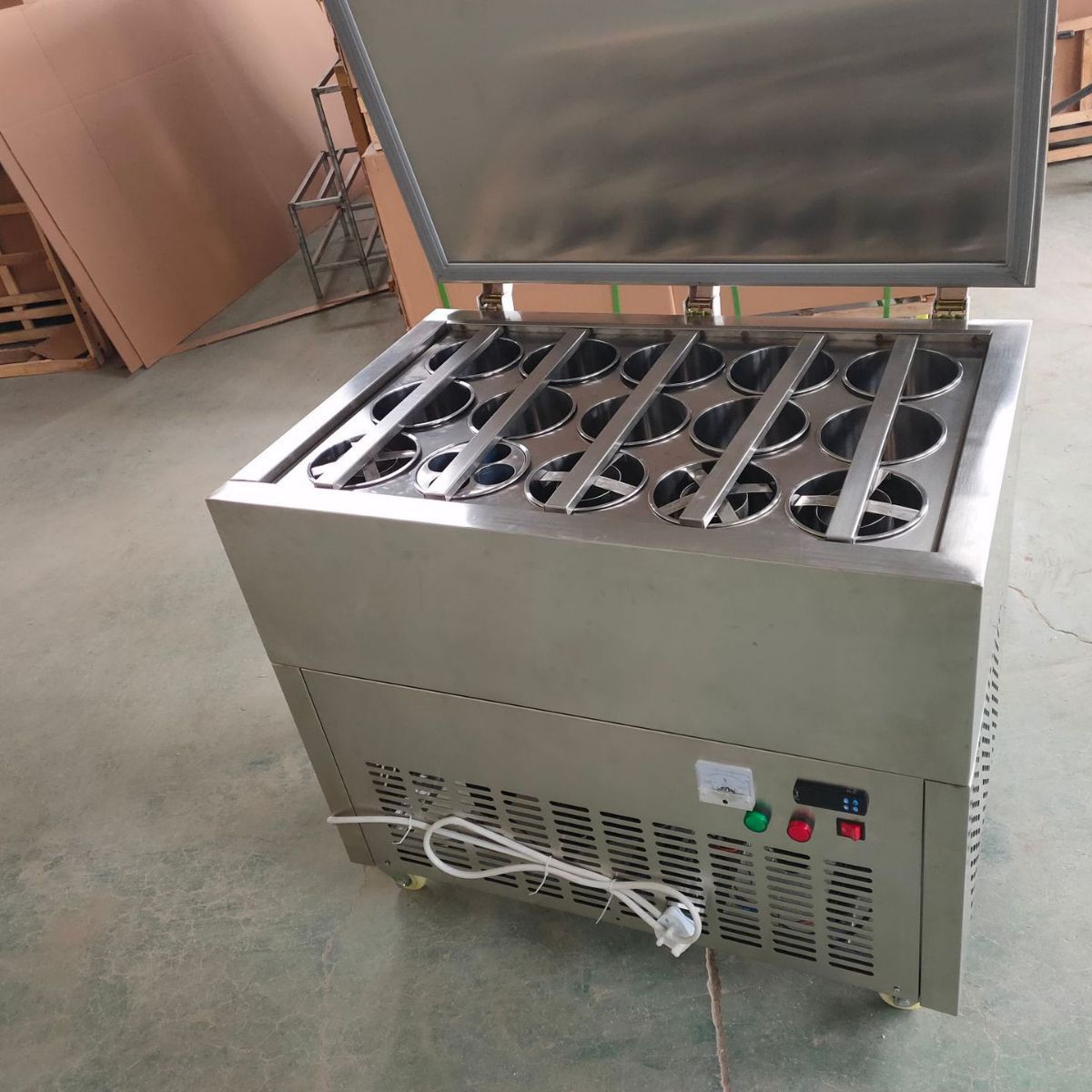 热销厂家供应绵绵冰砖机改12桶冰柱机冰糕雪糕机冰柱模具可商用