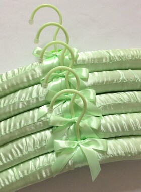 gju8批发40cm包布衣架无痕布艺衣架撑子丝绸婚纱海绵晾衣架家用软