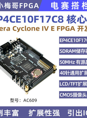 Altera EP4CE10 FPGA开发板核心板系统板NIOS SOPC电设赛AC609