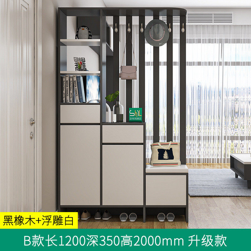 进门隔断柜玄关柜简约现代入户屏风鞋柜北欧双面玄幻换鞋凳衣帽柜