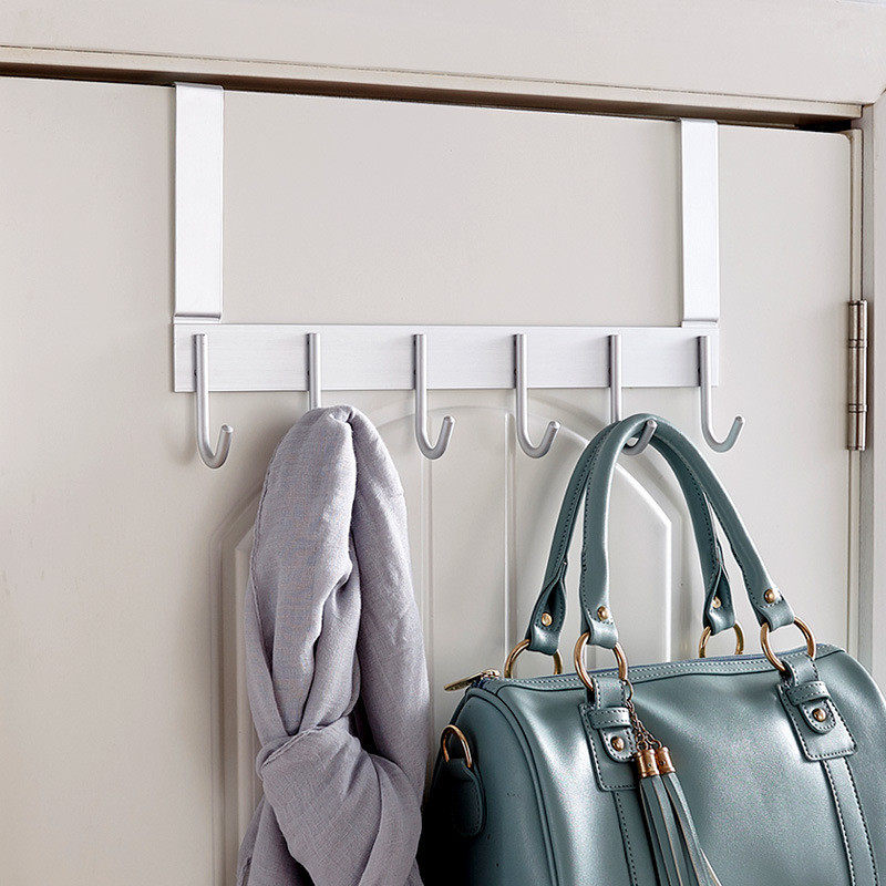 加长款7挂钩免打孔门后挂钩门背挂衣钩门上免钉太空铝材质多尺寸,家装主材,挂钩/挂衣钩,淘宝优惠券,粉丝福利购,淘宝优惠卷