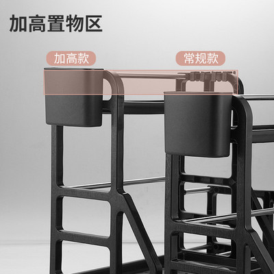 厨房置物架调味架放调料盒免打孔刀架台面筷子厨具用品多层收纳架