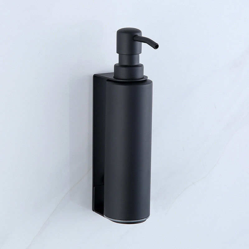 酒店手不锈钢皂液器定制按给皂器立式洗手液瓶子壁挂按压皂液器