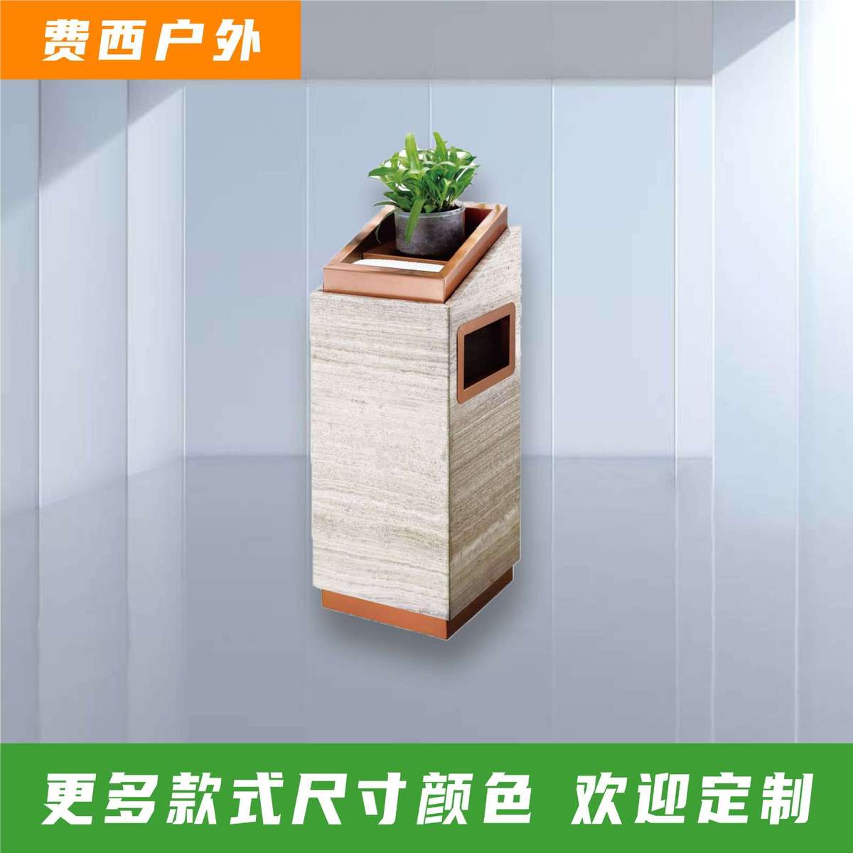 双桶不锈钢垃圾桶户外立式分类酒店垃圾箱厂家高颜值大堂市政批发