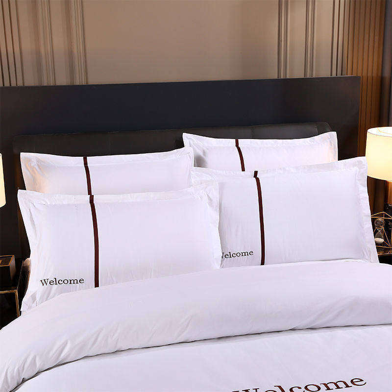 h3q罗酒店床上用品曼德三四件套全棉60支布草厚被套枕套床单被子,床上用品,酒店床品套件,淘宝优惠券,粉丝福利购,淘宝优惠卷