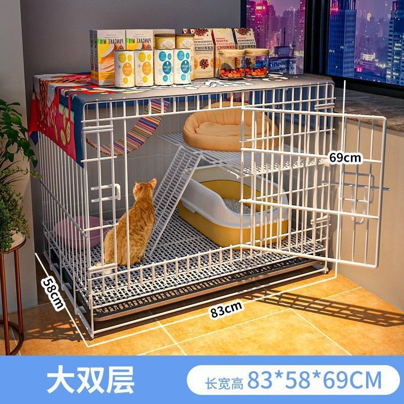 猫咪笼子代销小型家用别墅室内猫屋带厕所分离幼窝用品猫热一件