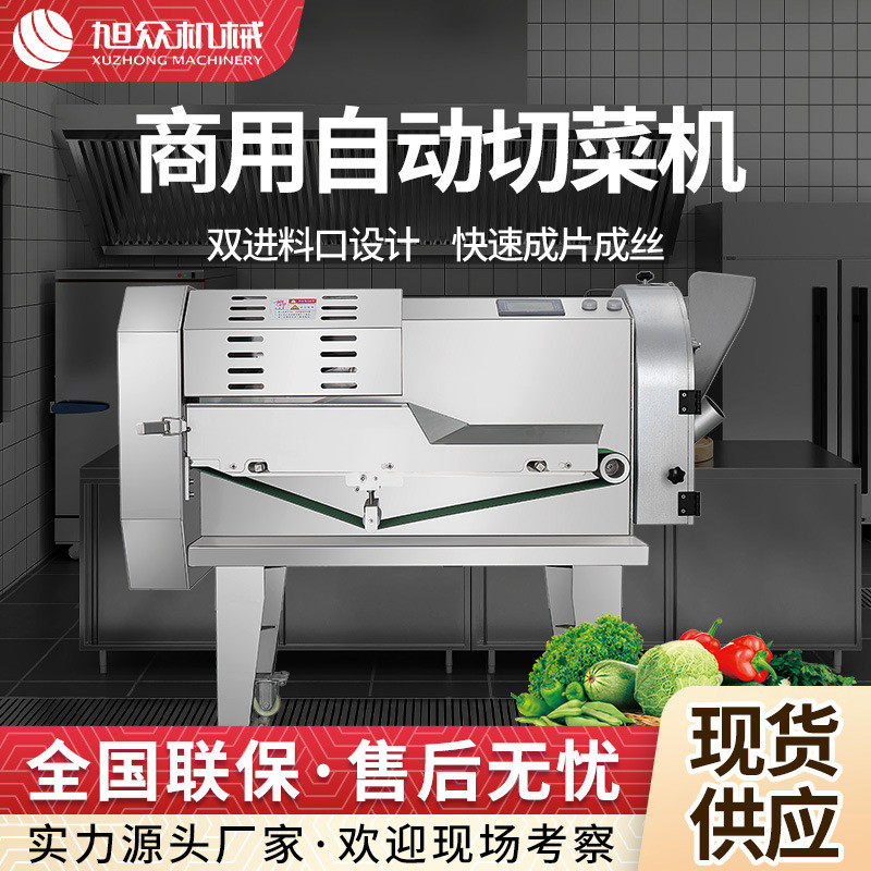 切丝商用切菜机全自动双头厂家切片切段一体机多功能可冲洗切菜机