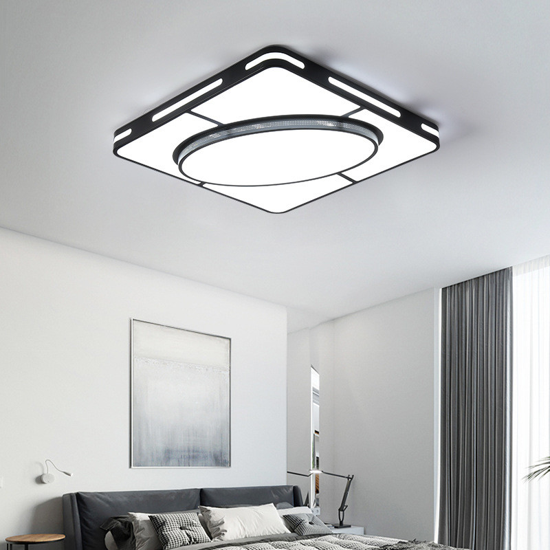 客厅灯大灯2019卧室灯具新款长方形led吸顶灯简约现代大气北欧年