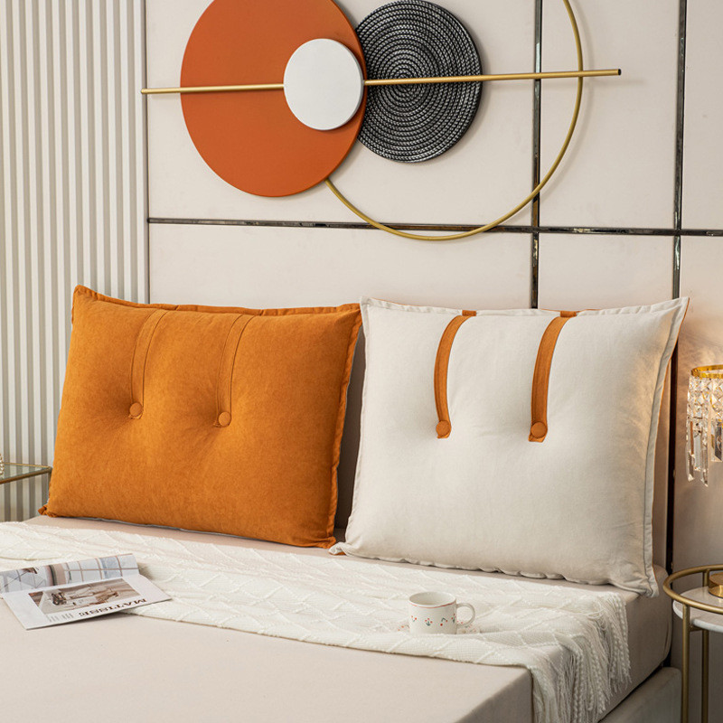 可拆洗双面用床头靠垫卧室软包抱枕沙发靠枕大靠背大号床上腰靠