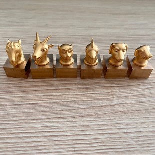 热销铜创生肖铜印章工厂个性化logo12生肖铜印章方形印章圆形印章