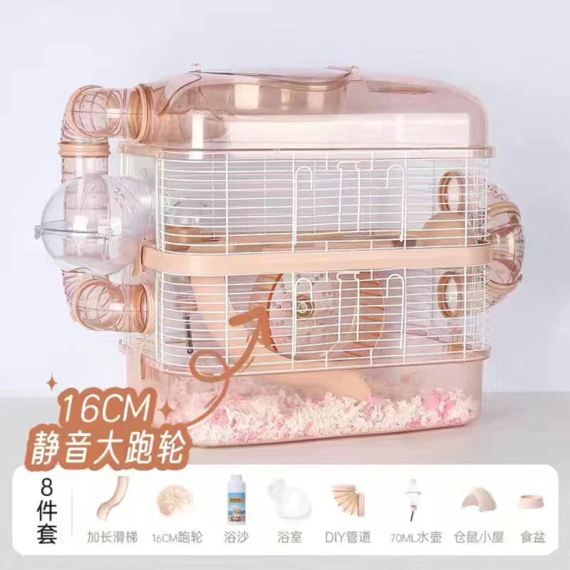 小仓鼠笼子金丝熊别墅超大防越狱小屋三层大专用大号窝豪华全景房
