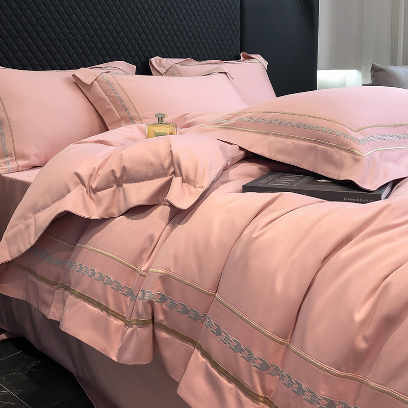 wi25轻奢200s床上100床品床单被套长绒棉四件套4件套2024