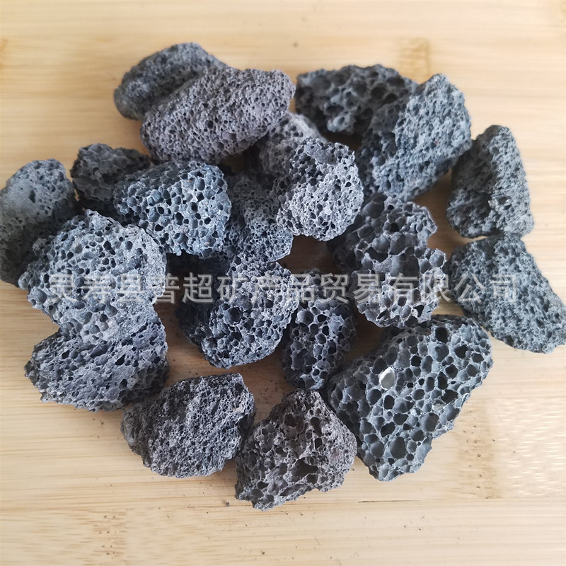 直供磨圆多孔火山石鱼池过滤火山岩多肉盆栽小颗粒火山石