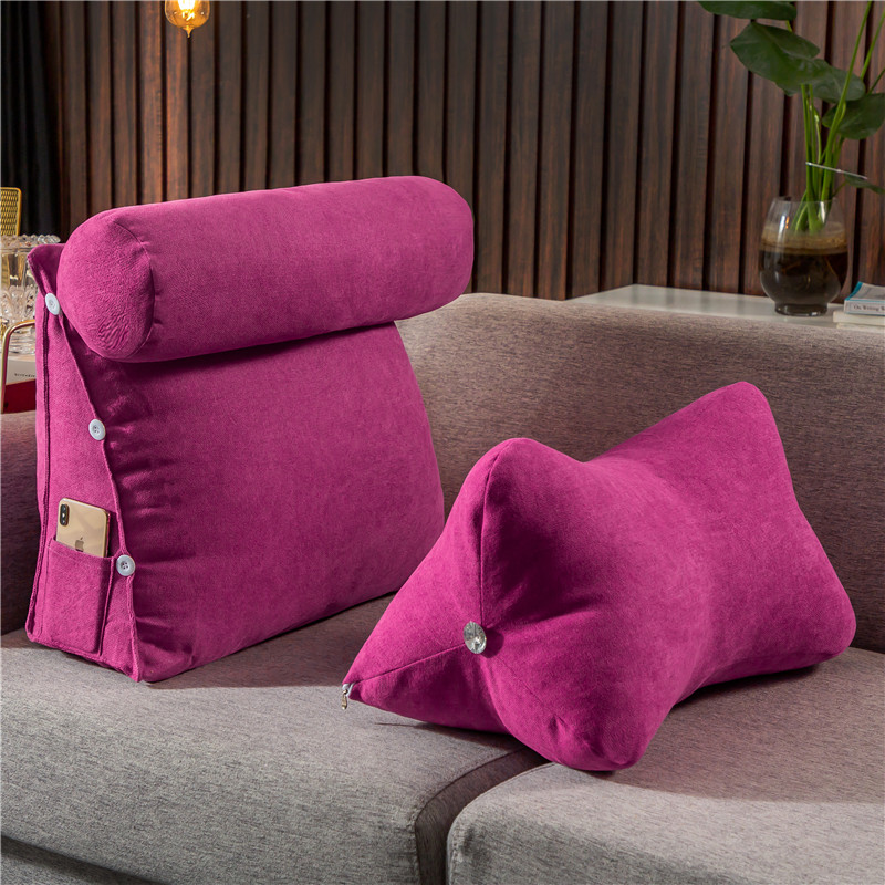 19n床头靠垫软包床上靠枕靠腰护腰枕沙发靠背枕飘窗垫脚靠大抬腿
