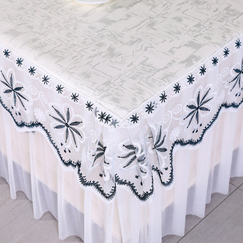 S78D茶几桌布防水防油茶几套罩电视柜全包防尘茶几餐桌垫餐桌布长