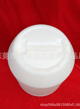 60l升圆形食品级口带耳螺旋白色塑料桶发酵桶60kg公斤化工涂料桶