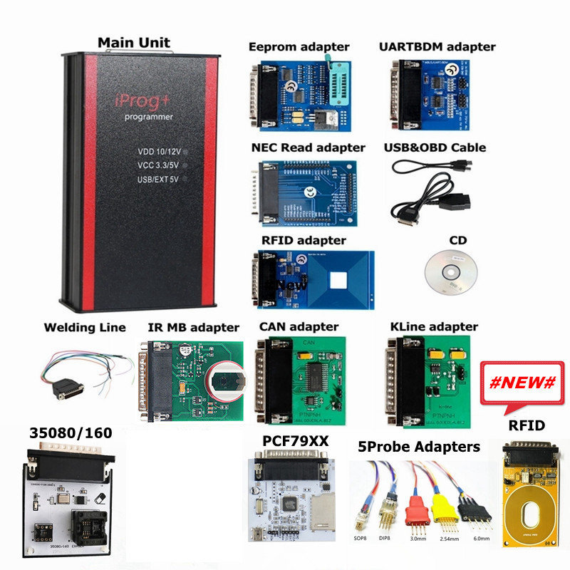 跨境V87Iprog+KeyProgrammerSupportIMMOwithECU编程器