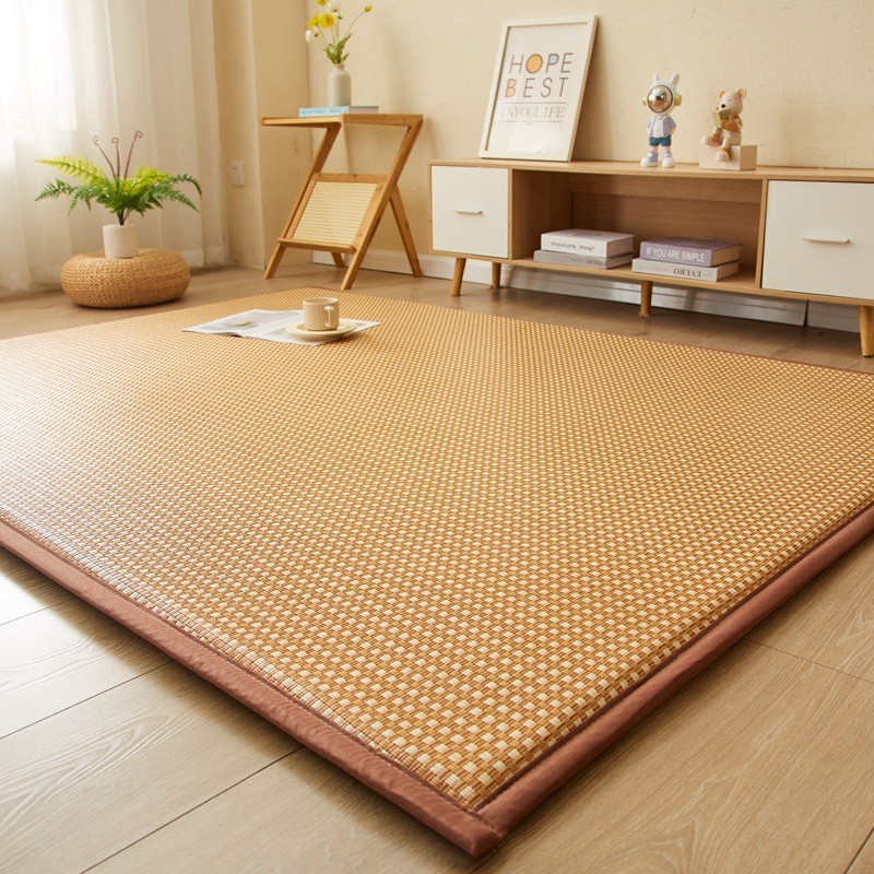 乾鹫凉席地垫睡觉打地铺家用榻榻米床垫夏季冰藤凉席软垫子海