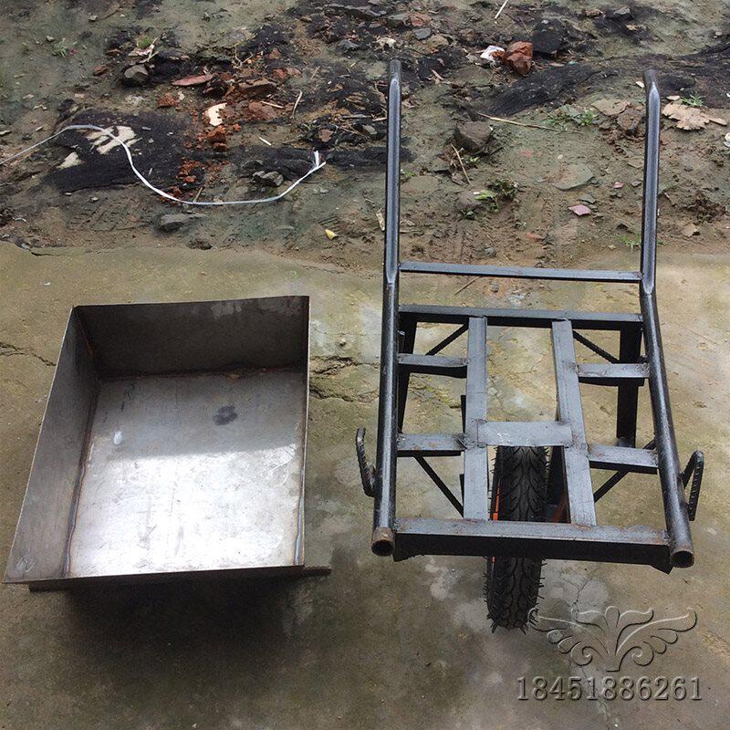 独轮小推车工地农用沙泥土建筑翻斗垃圾搬运货花园人力手推车包邮