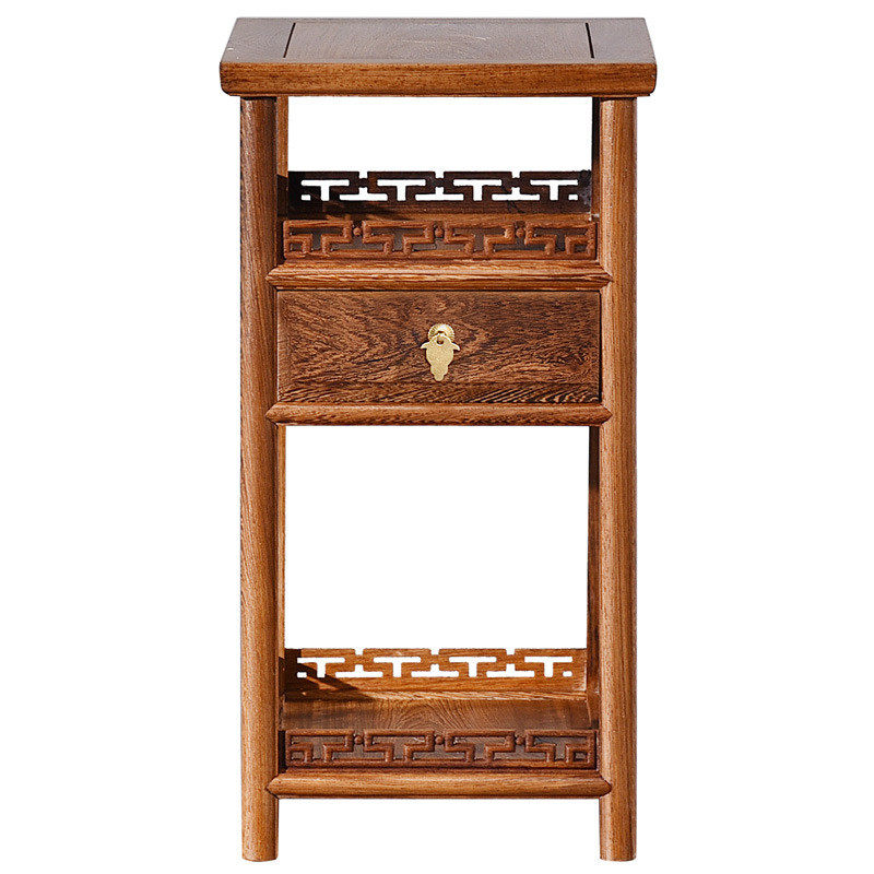 zz8n批发方桌小茶几鸡翅木边几简约迷你阳台中式实木茶台床头红木