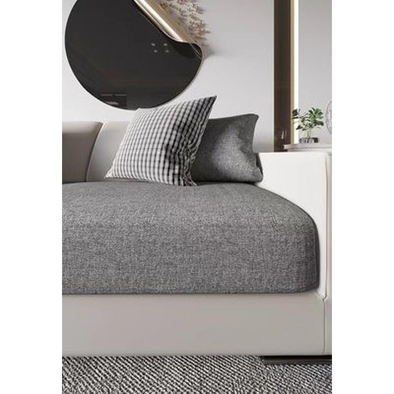 mnx2高档棉麻布艺笠坐垫多色全包沙发垫套罩加厚四季可用沙发套