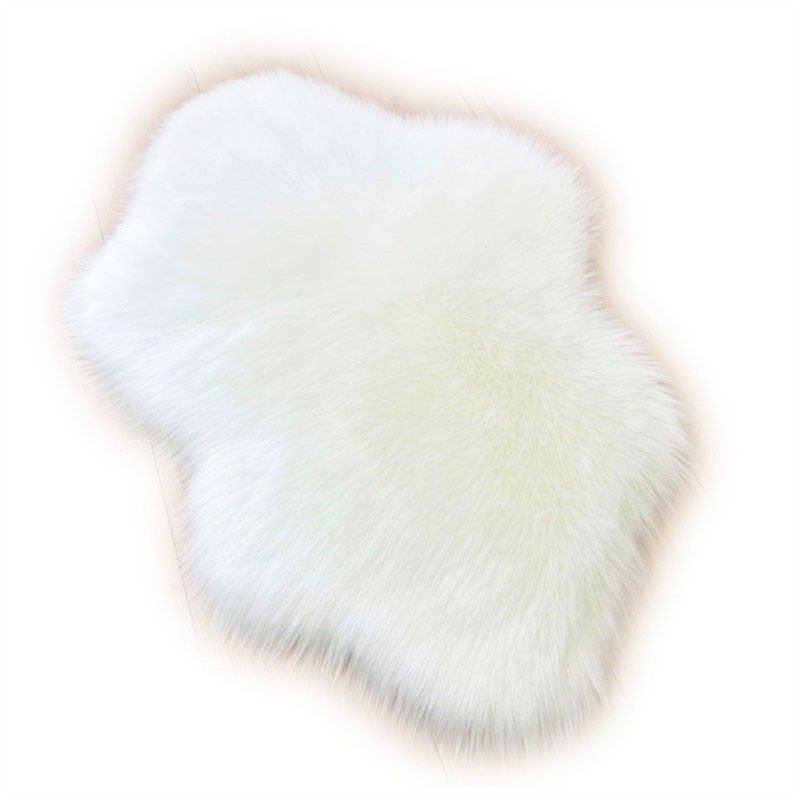 白色毛绒镜前地毯卧室床边尾地毯朵长毛绒客厅茶几地垫窗垫,居家布艺,床边毯,淘宝优惠券,粉丝福利购,淘宝优惠卷