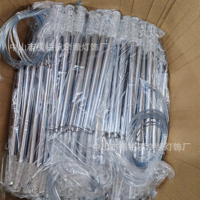 婚庆道具吊顶串灯电镀金色火柴装饰灯酒店婚礼堂吊顶灯美陈橱窗灯