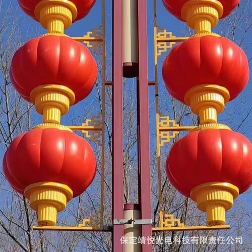 热销户外路灯杆挂件造型灯笼中国梦结节街道市政跨日路亮化景观装
