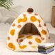 房子猫咪别墅保暖狗窝猫床宠物用品 通用全封闭式 南瓜猫窝冬季 四季