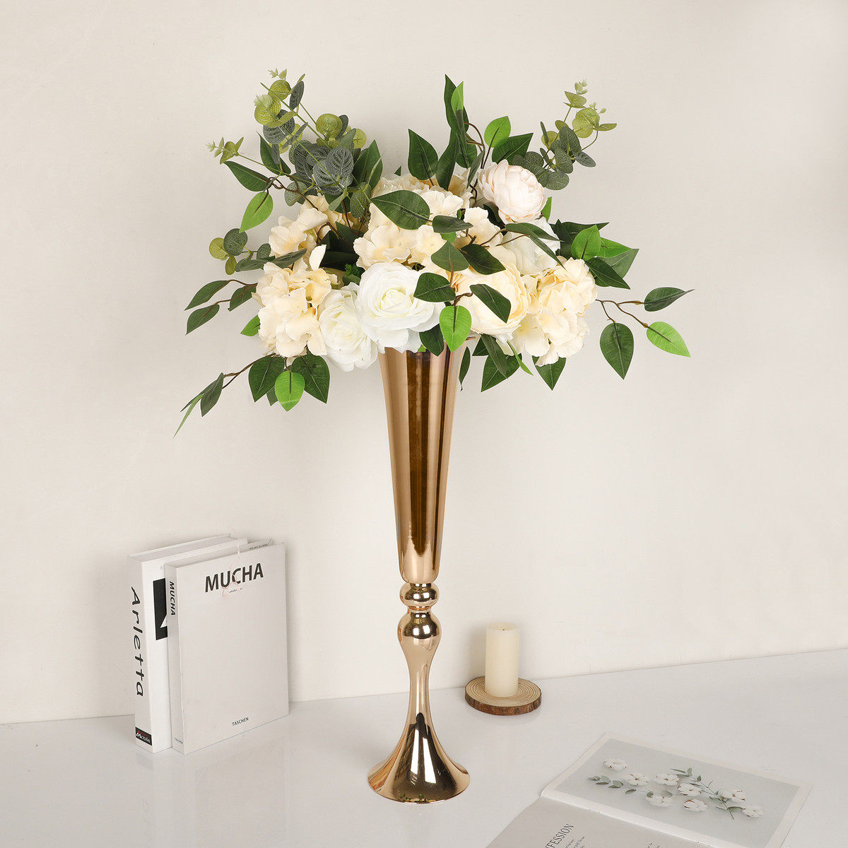 金色铁艺婚庆道具路引婚礼现场布置花器酒店餐桌装饰摆件插花花瓶,办公设备/耗材/相关服务,3D打印机配件,淘宝优惠券,粉丝福利购,淘宝优惠卷