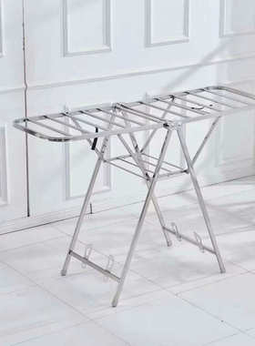 京森js-101/102/103不锈钢落地折叠晾衣架翼型晒衣架厂家供应