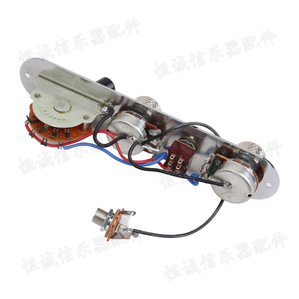 热销乐器配件tl电吉他三档线路金属一字形铁板控制电路铁板开关批