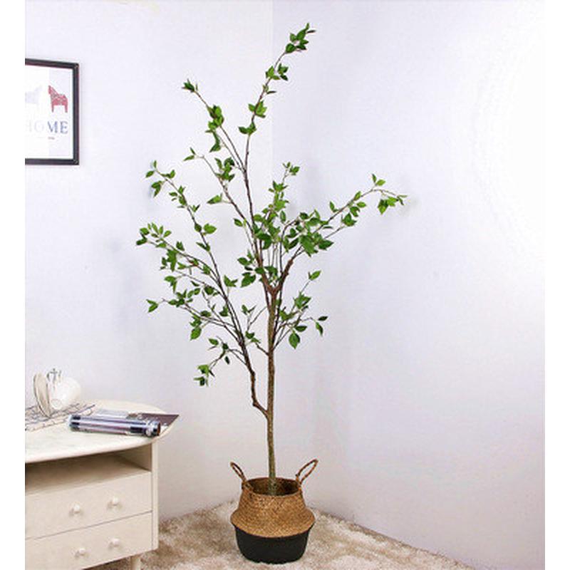 ins北欧风仿真植物盆栽仿真椿树大型家居客厅商铺店面落地绿植
