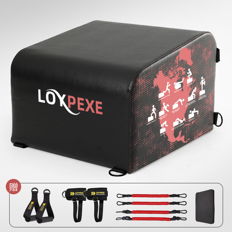 健身臀推杠铃杆套装家用健身女士大孔卧推硬拉臀桥杠铃片臀推跳箱