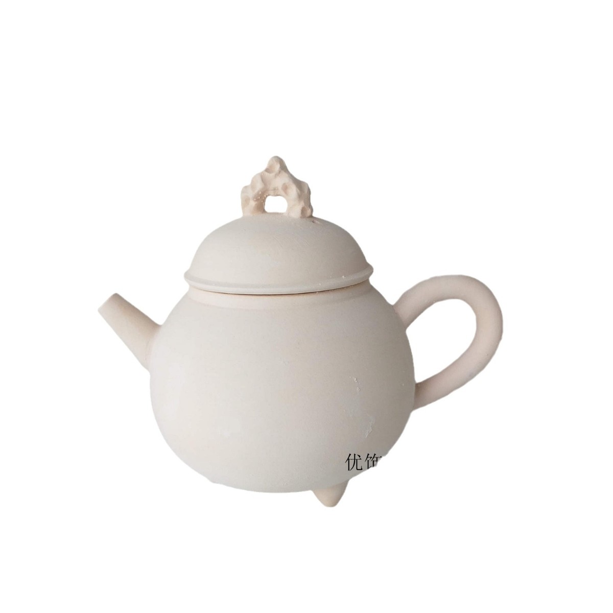 景德镇陶瓷白胎绘画瓷茶壶瓷器中式摆件收藏品装饰品古玩古董代发