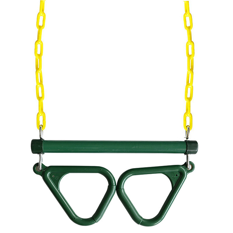 梯形秋千摆重型吊环儿童健身环秋千套装配件带锁扣杆猴子棒