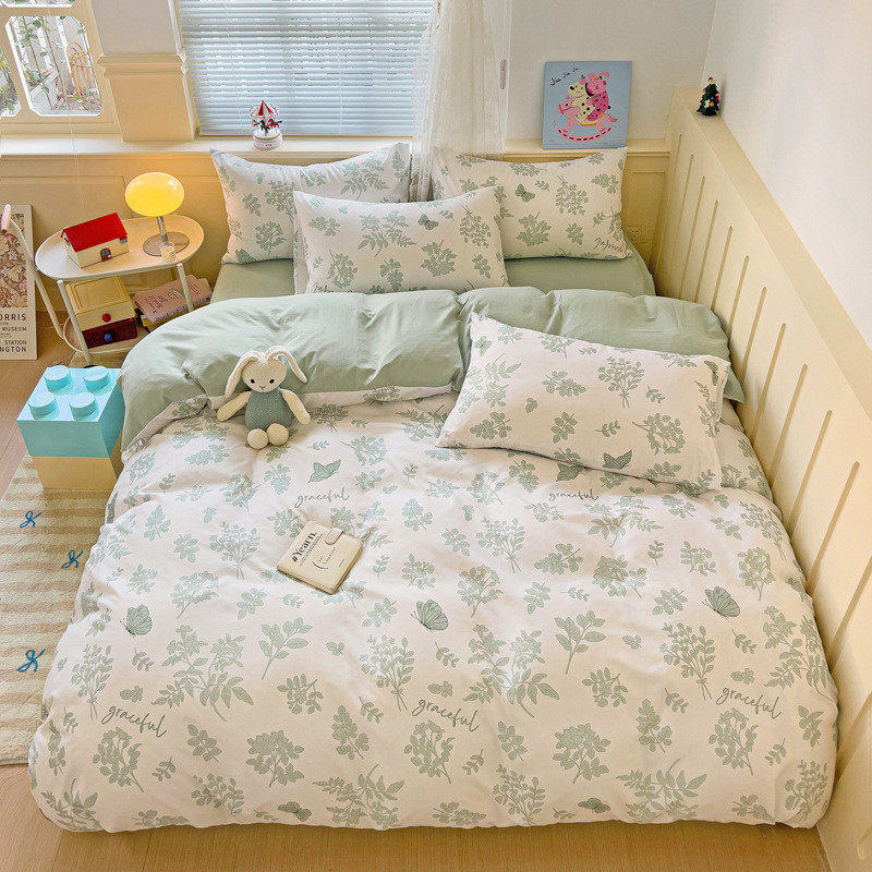 云朵肤款四件套家用新款柔软亲棉布袋学生宿舍三件套舒适床上用品,床上用品,床品套件/四件套/多件套,淘宝优惠券,粉丝福利购,淘宝优惠卷