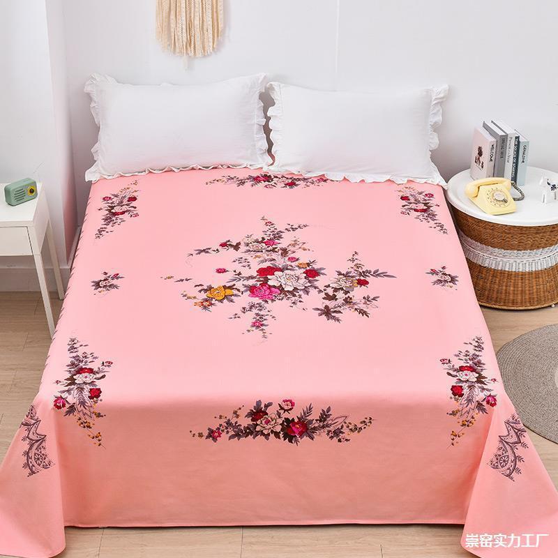 热销光民床单单件加厚印花上海被单怀旧国民老式床单。