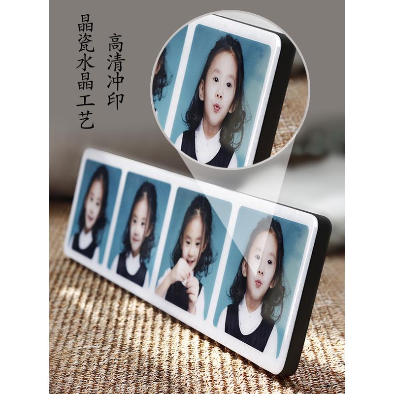7wlo儿童宫格相框制作洗照片做成水晶摆台宝宝联动长条多图相架