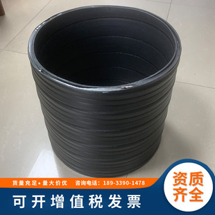 广东市政管道hdpe复合平聚乙烯钢塑管壁pe市政排水排污缠绕管
