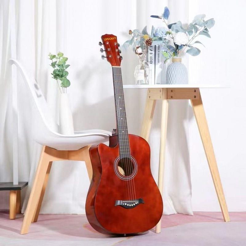 乐器吉他初学者41寸民谣38寸新手入门木吉他成人练习吉它男女学生