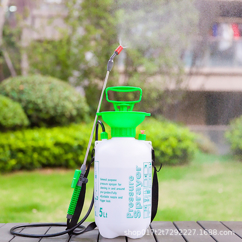 肩负可调节气压式小型农用5L8升喷雾器家用大容量浇花喷壶洒水壶