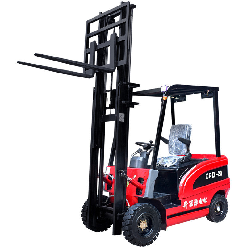 液压升降车小型叉车1吨2吨3吨驾电动叉车四轮座新能源式搬运车