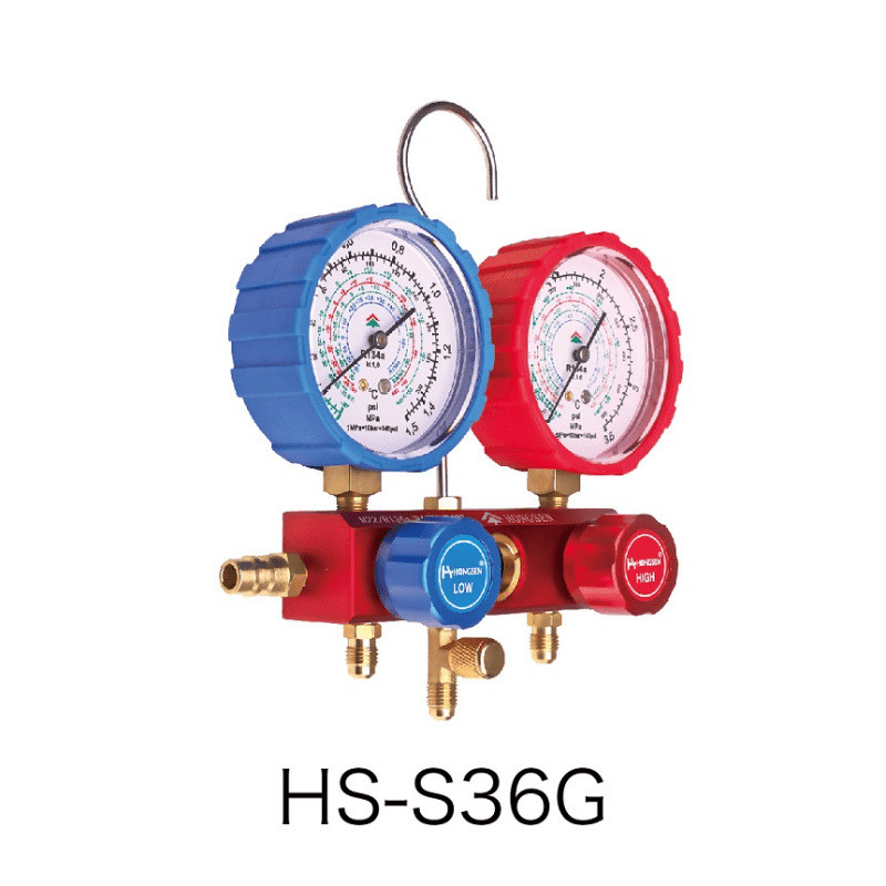 鸿组hs-536c/g空调加氟表森s60-101/102冷媒雪种压力双表r22/410a