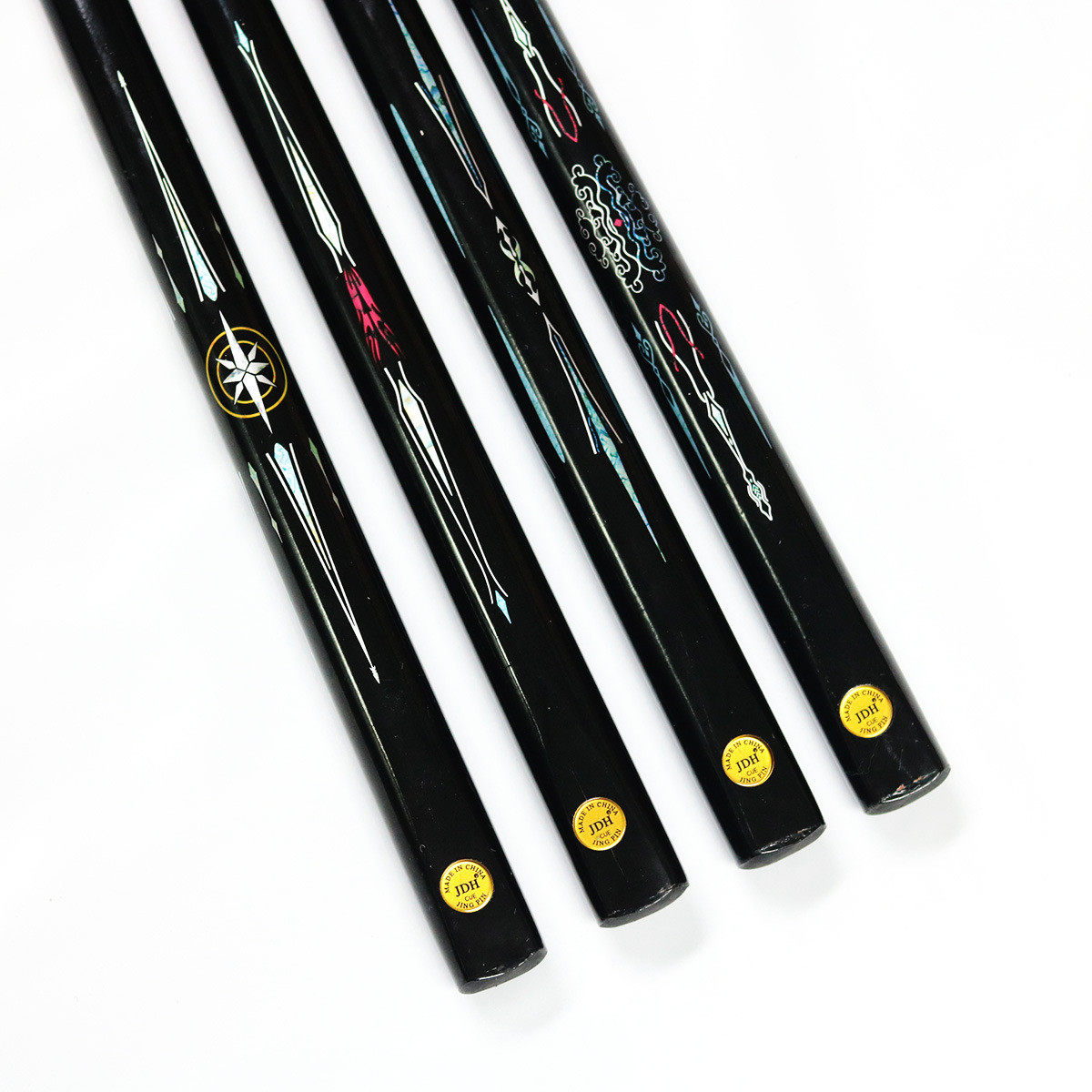 斯诺克台球杆台球馆公杆混色jdh小头用品9-10mm英式球杆台球杆杆