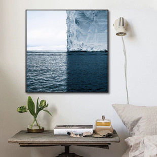 北欧风艺术挂画海景唯美简约酒店客厅卧室玄关小清新大海装饰画